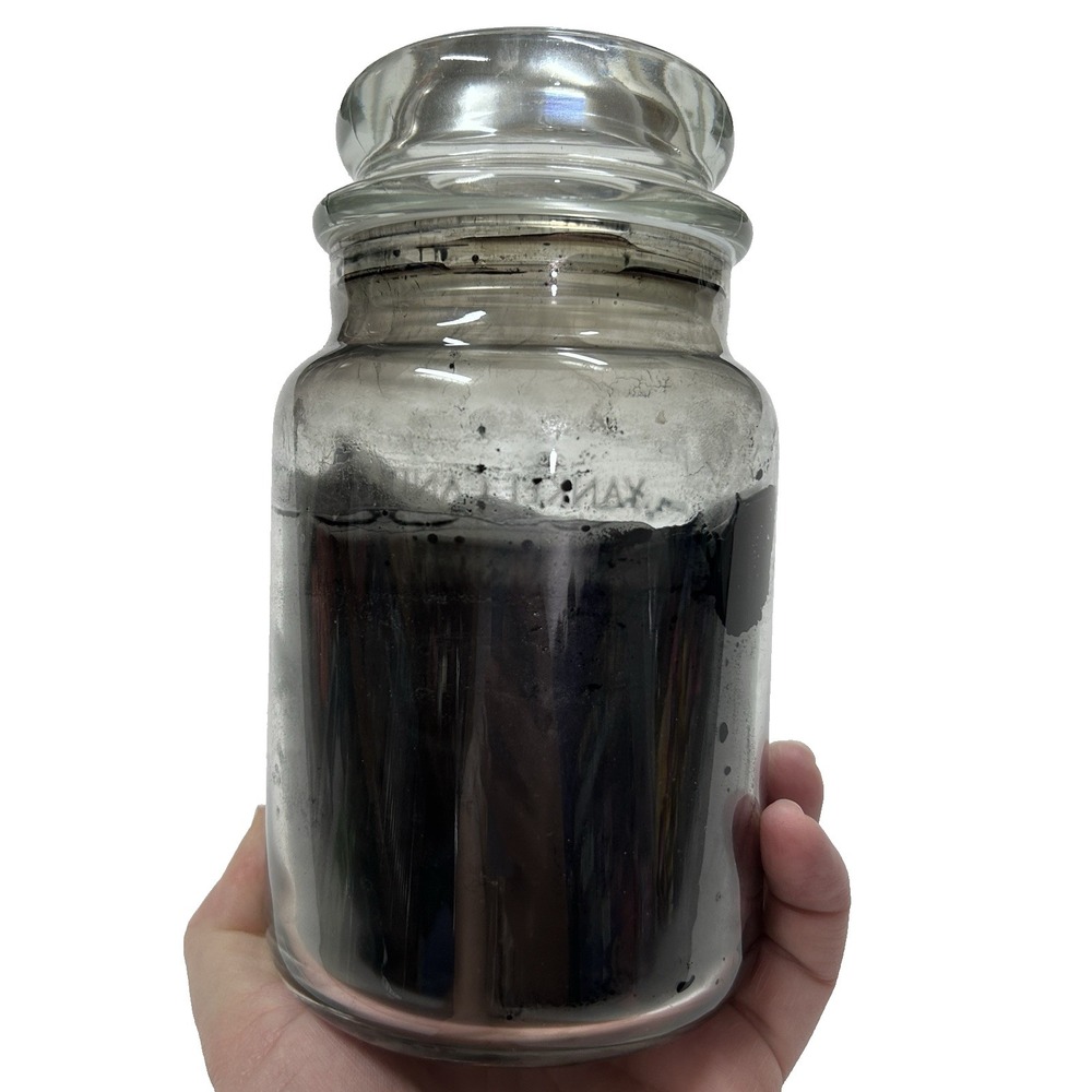 Yankee Candle Happy Halloween *Rare* Licorice Pre-Lit 22 oz Jar Black Used - Picture 5 of 8